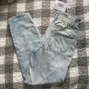 KanCan Distressed Mom Jeans New